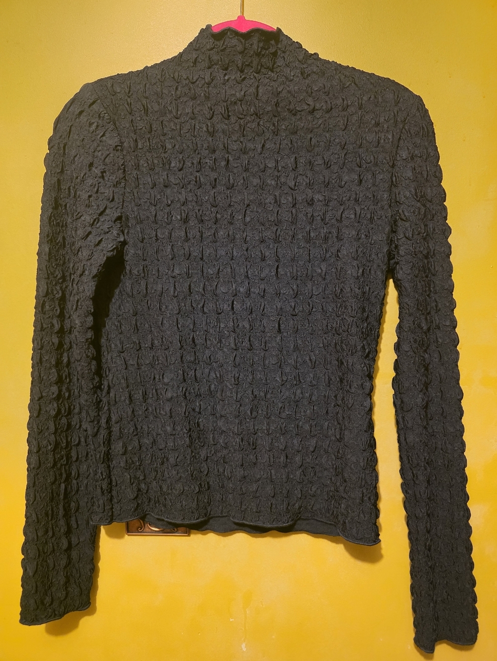 Jason Wu Women's Long Sleeve Mock Neck Novelty Sweater